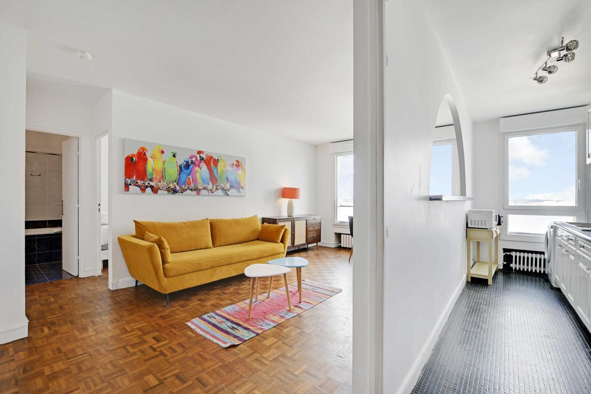 Amazing Panoramic View Facing Parc De La - 4p Appartement Paris